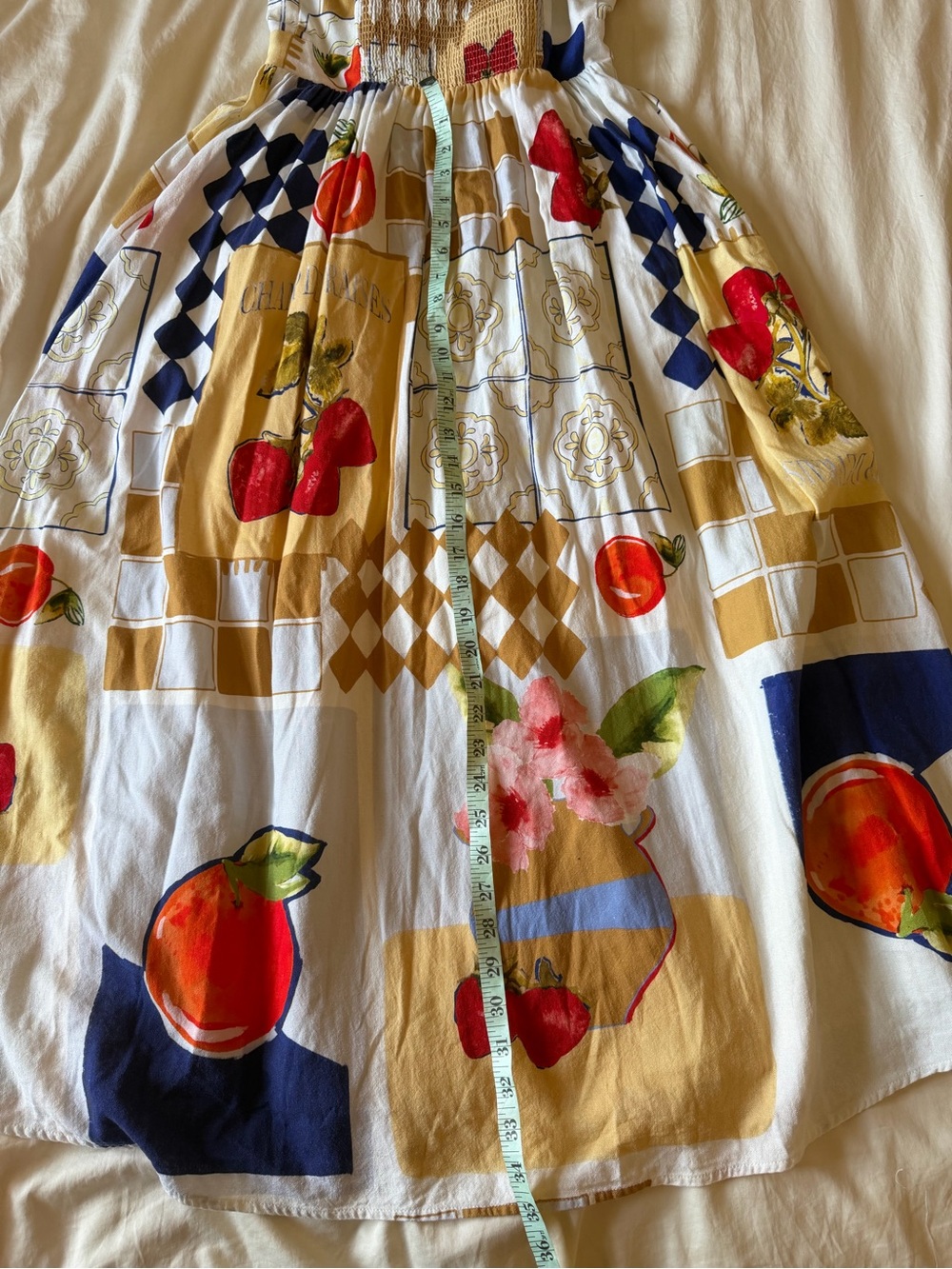 Caroline Constas Champ de Fraises Linen Long Maxi Dress - Picture 8 of 10